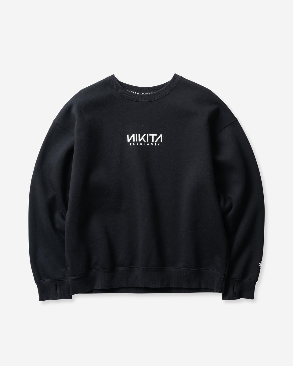 OVERSIZE CREW NECK - BLACK