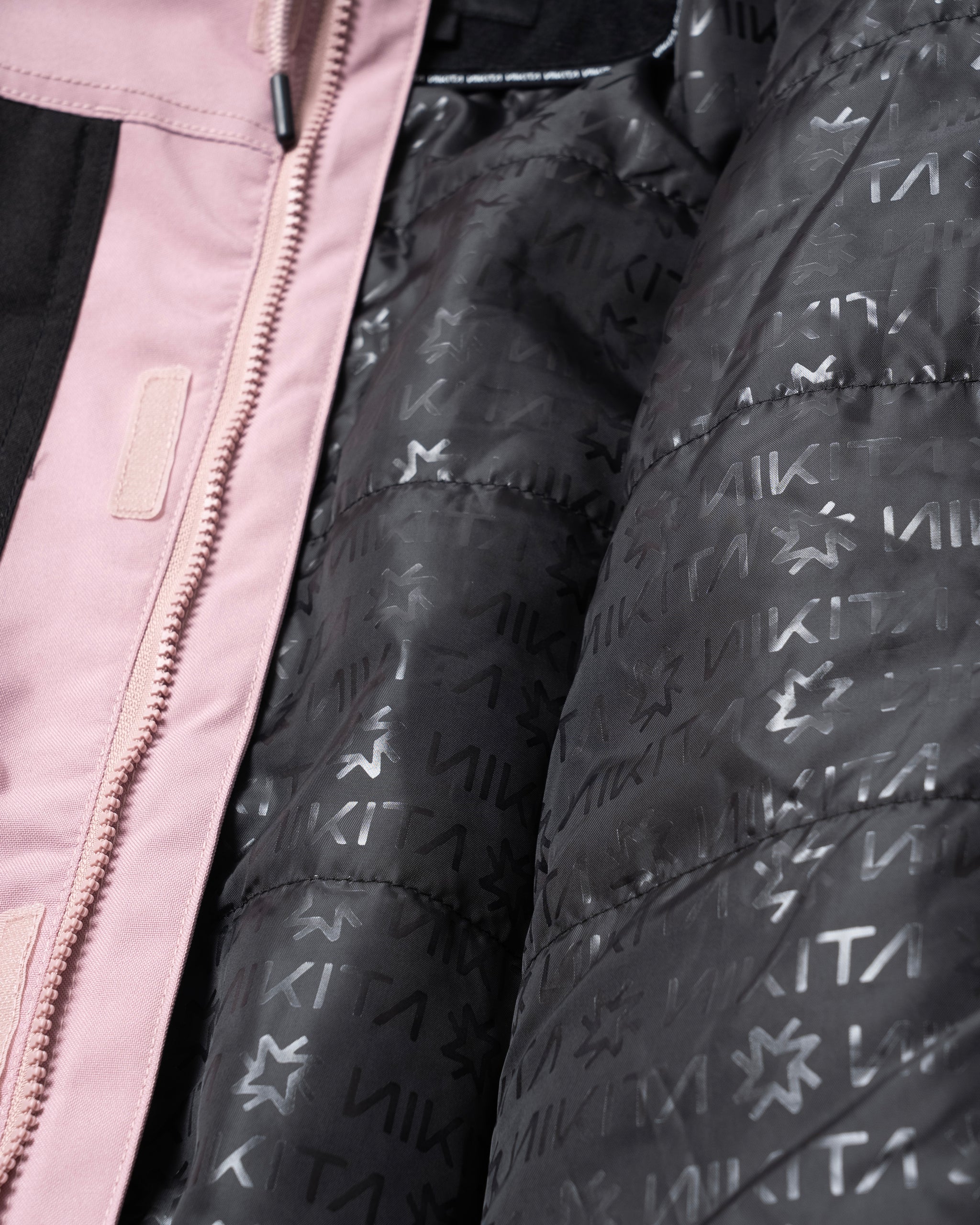 Padded jacket with hood - Pink | Benetton